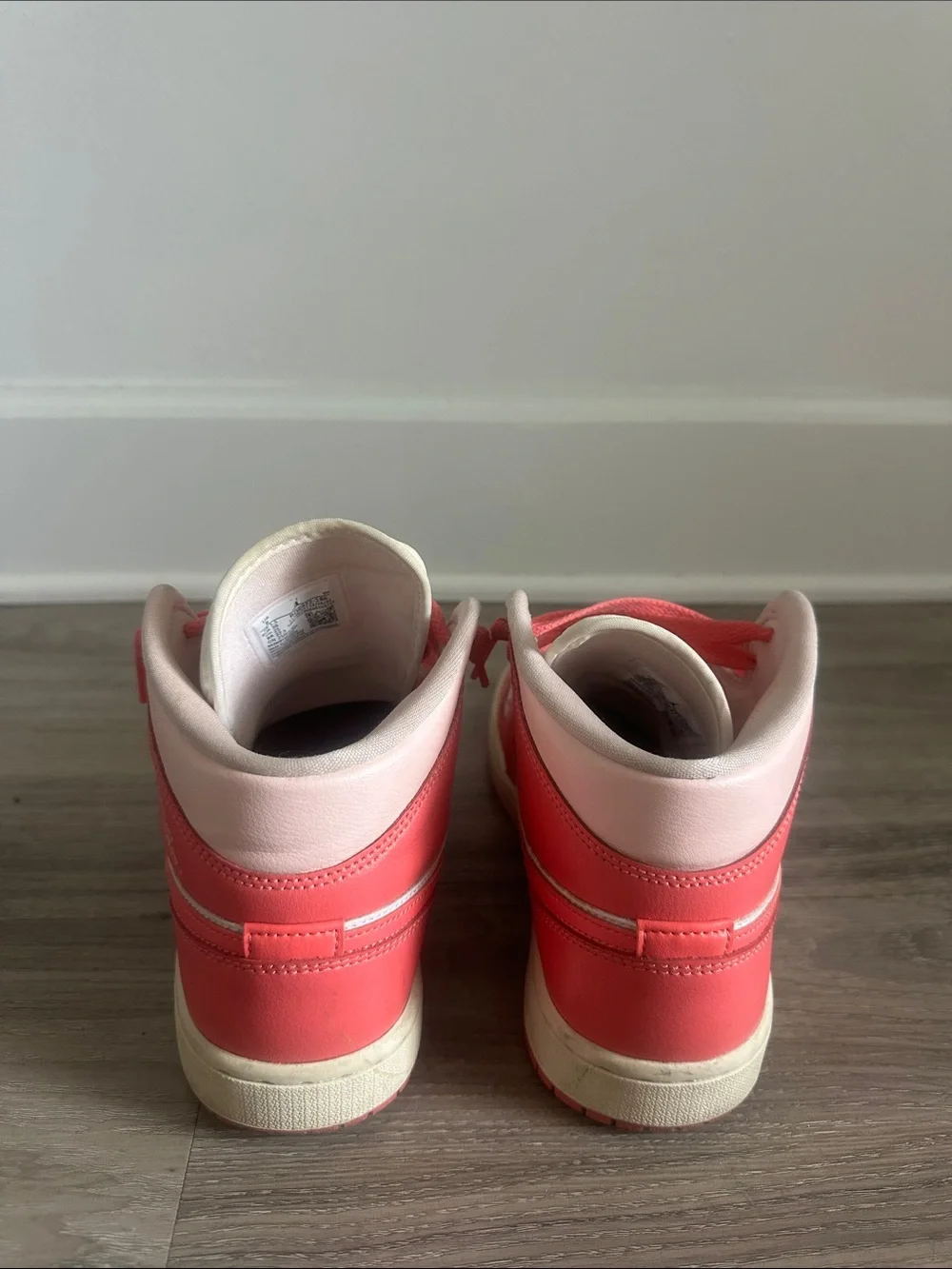 Nike Women's Air Jordan 1 Mid Strawberries and Cream Sneakers